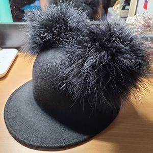 Kate Spade Hats Off Mickey Pom Pom Wool Hat